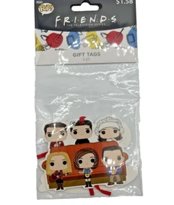 New! Funko Pop Friends TV Series Gift Tags 2 Count Central Perk Holiday Birthday - Picture 1 of 4