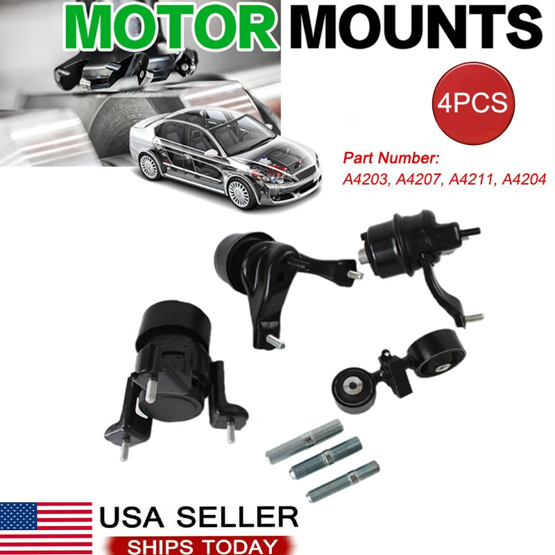 4PCS Motor Mounts For Toyota Camry Base/LE/SE/XLE Sedan 4-Door 2.4L 2002-2006 US - Image 1 of 4