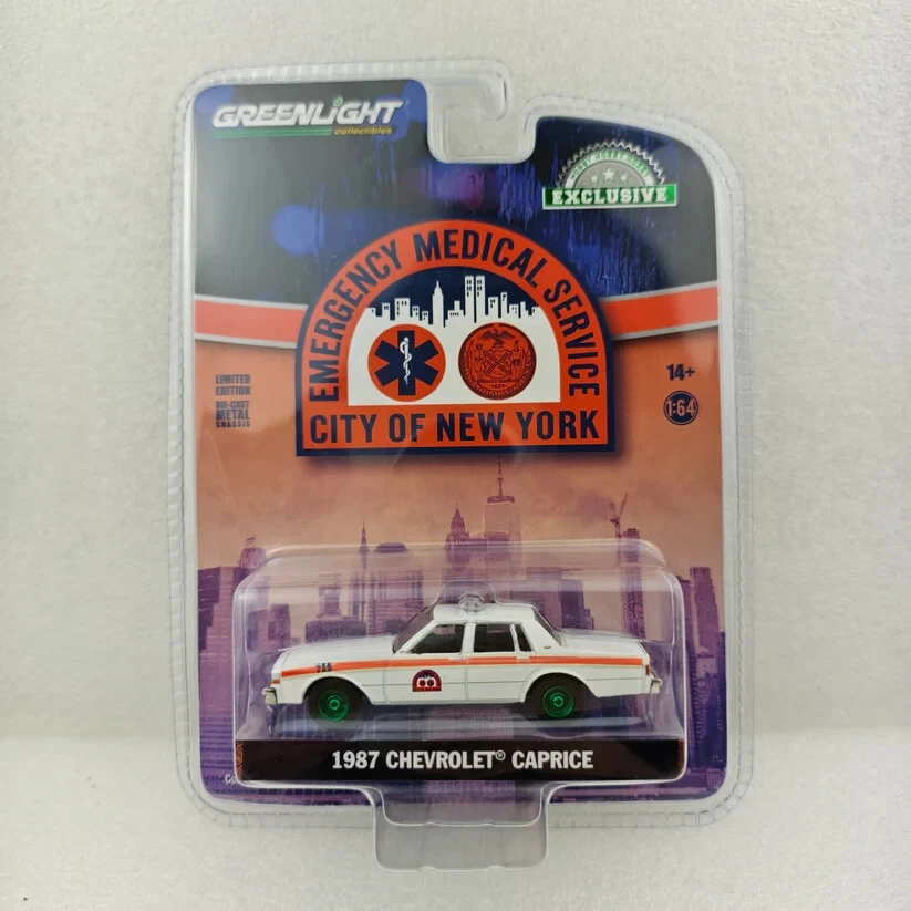 1987 Chevrolet Caprice - NYC EMS Diecast 1 64 Scale Model - Greenlight 30442