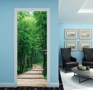 3D Bamboo Forest I8435 Door Wall Stickers Wall Murals Wall Print Deco Erin 2023 - Picture 1 of 11