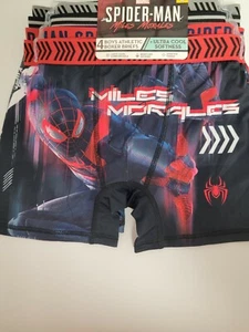 Marvel Spider-Man "Miles Morales" Boys 4pk. Boxer Briefs (Sizes: 6-10) - Picture 1 of 5