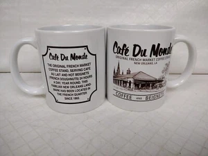 Dos tazas de café originales del mercado francés CAFE Du MONDE Nueva Orleans - Imagen 1 de 8