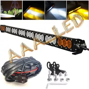 38Inch LED Light Bar Amber White Strobe Offroad Boat SUV ATV 4WD Driving Lamp 40 - Picture 1 of 18