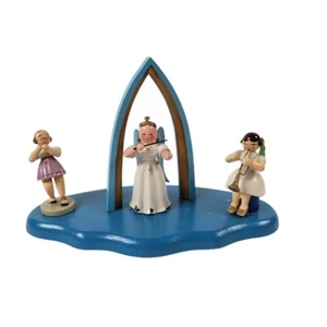 Vintage Erzgebirge Angel Band of Musicians Figurine Set Hand Made in Germany - Picture 1 of 6