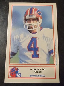 1987 Louis Rich Police Claussen WBEN radio 930 #8 John Kidd *BUY 2 GET 1 FREE*