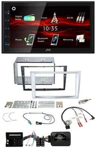 JVC USB Bluetooth Lenkrad DAB 2DIN Autoradio für Opel Zafira Astra H Corsa D mat - Bild 1 von 12