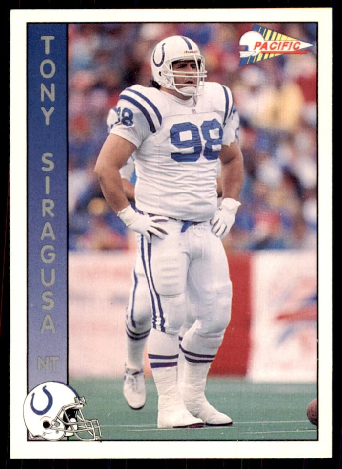1992 Pacific Tony Siragusa Football Cards #451 - Image 1 of 2
