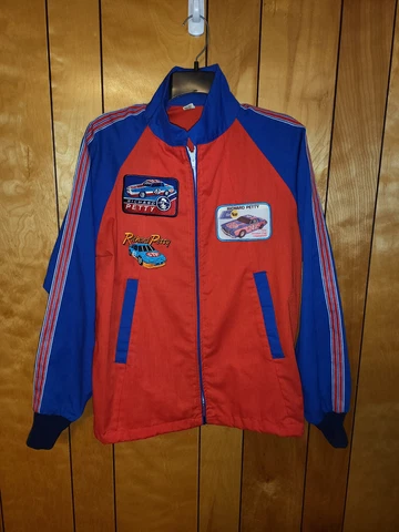 Vintage RICHARD PETTY Racing Jacket SMALL Windbreaker 1970s STP LOT w glasses A2 Cover