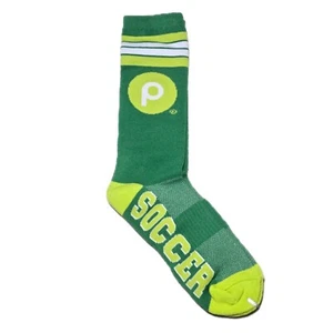 NEU Publix Fußball grün Neuheit Socken Erwachsene Unisex Einheitsgröße neu in Kunststoff - Bild 1 von 3