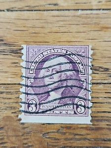 US Stamp George Washington 3c Used Wave Cancel 721 - Picture 1 of 2