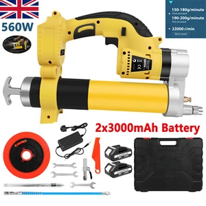 Cordless Electric Grease Gun with 2x 3.0Ah Battery kits Car Power High Pressure - Picture 1 of 14