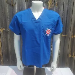 Chicago Cubs MLB Scrub Top By Cherokee Uniforms Size XS - Picture 1 of 6