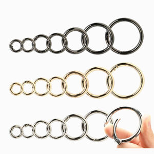 Openable Ring Buckle Round Snap Hooks Spring Gate O-Ring Buckle Snap Clasp
