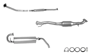 Fits: 1998 1999 2000 Toyota RAV4 2.0L Catalytic Converter, Resonator and Muffler - Image 1 of 2