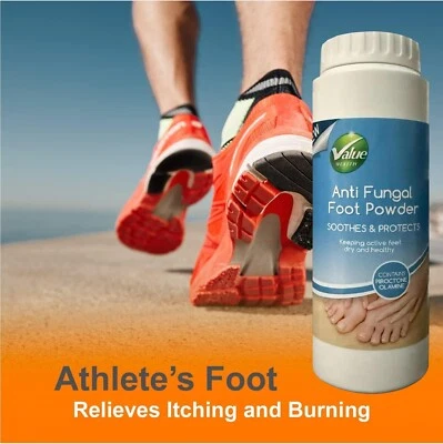 Anti Fungal Foot Powder Athletes Feet Odor Stop Sweaty Feet Dry & Healthy UK 75g
