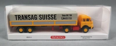 WIKING 051503/0515 03 (H0, 1:87) Pritschensattelzug (Krupp 806) "Transag Suisse" - Bild 1 von 4