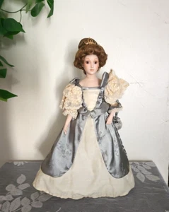 FRANKLIN HEIRLOOM Marie Louise THE EMPORER WALTZ Wind Up Musical Doll 17" Tall - Picture 1 of 16
