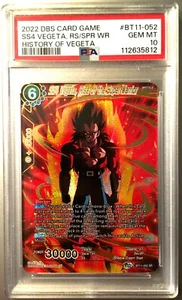2022 Dragon Ball Super - SS4 Vegeta, Rise of the Super Warrior - PSA 10 Gem Mint - Picture 1 of 1