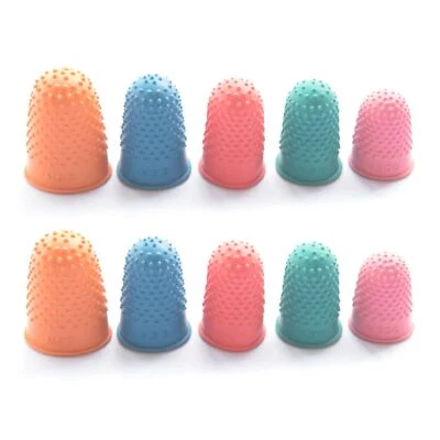 Ensemble de 10 Protecteurs de Doigts en Caoutchouc et Silicone Réutilisables ... - Photo 1/4