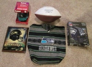 SEATTLE SEAHAWKS and MARINERS Memorabilia Helmet Football Backpack Puzzle Jersey - Picture 1 of 8