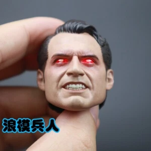1/6 Superman Henry Cavill Head Sculpt LIGHT-UP For 12" PHICEN Hot Toys Figure - Picture 1 of 5