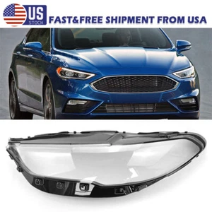 1X Para Ford Fusion 2017-2018 Lado Izquierdo Buzo Faro Delantero Lente Cubierta LH - Imagen 1 de 9