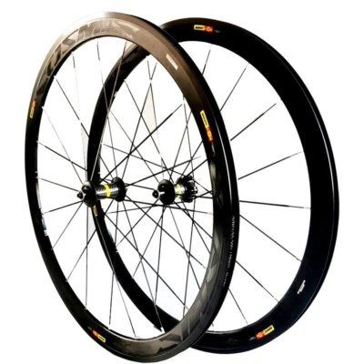 700C Carbon Fiber Bicycle Wheelset Depth 40MM Rim Road Bike Wheels V Brake - Image 1 of 4