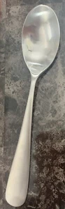 YAMAZAKI Morrison MEDIAN Satin Stainless Flatware SOLID SERVING SPOON 9” EUC! - Picture 1 of 4