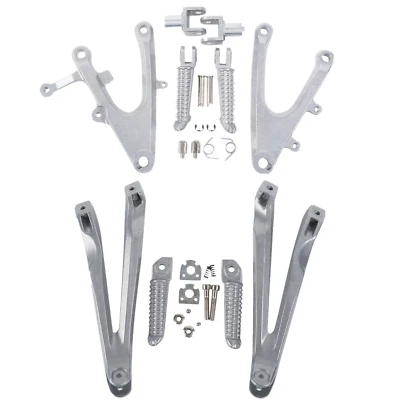 Front & Rear Foot Pegs Bracket Mount Kit Set Fit For Yamaha YZF R1 2004-2006 05 - Image 1 of 4