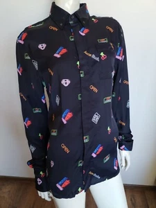 ACNE women's long sleeve top blouse shirt size M/L - Picture 1 of 8