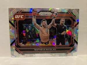 2023 Panini Prizm UFC Matheus Nicolau Cracked Ice #47