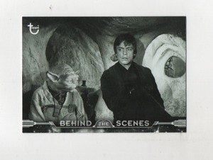 2020 Topps Star Wars Black & White Mark Hamlin’s Break With Yoda Behind Scenes
