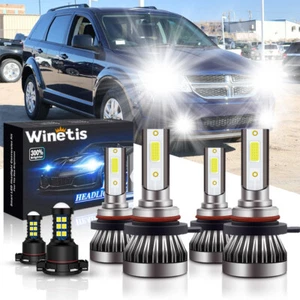 For Dodge Journey 2010-2018 2019 LED Headlights High Low Beam Fog Combo Lights - Bild 1 von 10