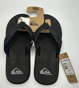 SANDALI INFRADITO QUICKSILVER MONKEY WRENCH NERI...TAGLIA 12...NUOVI! - Foto 1 di 4