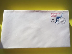 Sobre Doc SC# U605 20c #10 #6 Veteranos Paralizados Sin Usar XYZ-31Q en relieve - Imagen 1 de 5