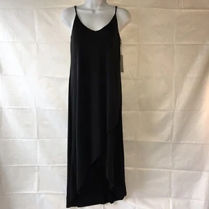 Tart Collection Black Adjustable Spaghetti Strap Tulip High Low Hem Dress XS - Picture 1 of 9
