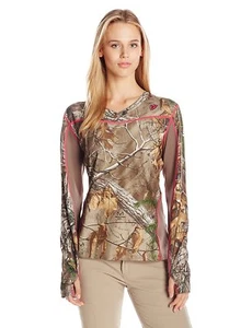 Scent Blocker Sola Womens 1.5 Performance Camo Shirt, MOI & RTX, Assorted Sizes - Picture 1 of 5