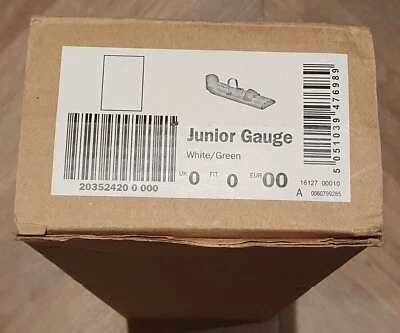 Clarks Junior Foot Gauge Measuring Children’s Shoe Size White/Green in Box - Image 1 of 3