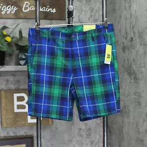All In Motion Men's Plaid Golf Shorts 8" Inseam 87206075 30 34 36 40 - Picture 1 of 5