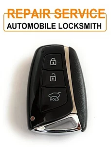 Per Hyundai Santa Fe IX25 IX35 I30 3 Pulsanti Smart Telecomando Portachiavi SERVIZIO RIPARAZIONE - Foto 1 di 2