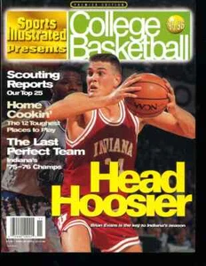 95-96 Sports Illustrated Presents College Basketball Brian Evans Indiana Hoosier - Bild 1 von 1
