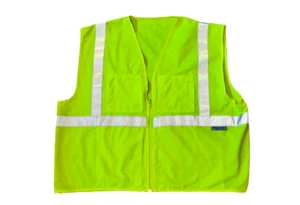 3M Men’s Neon Yellow Construction Vest XL Chest Measures 47“ Measures 24“ from - Picture 1 of 2