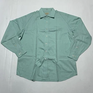 Camisa Tommy Bahama Hombres Manga Larga Abotonada Cuello Verde Rayas Talla 16.5  - Imagen 1 de 8