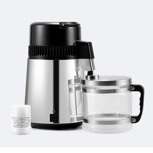 Water Distiller Collector Bottle with Leak Proof Lid Ergonomic Handle Container - Picture 1 of 10