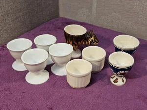 Assorted Bundle of 9x Mixed Egg Cups including Tiger - Picture 1 of 5