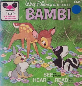 Seltene Variante Walt Disneys Geschichte von Bambi RA-25 1974 Mitlesebuch ohne Band - Bild 1 von 10