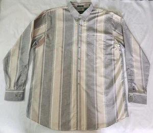 Manhattan Vintage Striped Dress Shirt Wrinkle Free Button Down Mens Size XL Tall - Picture 1 of 8