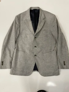Rodd & Gunn. Gr. L Herren Sport Fit Jacke gewebt grau gewebt in Italien - Bild 1 von 9