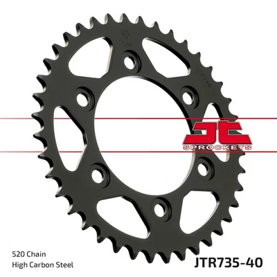 JT Rear Sprocket 40/520 1pc Pitch :520 Fits Ducati Monster 620 i.e. 2002-2006 - Imagem 1 de 4