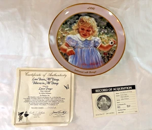 Vintage Love's Prayer Plate Collection Love Believes In All Things Roman, Inc. - Bild 1 von 14